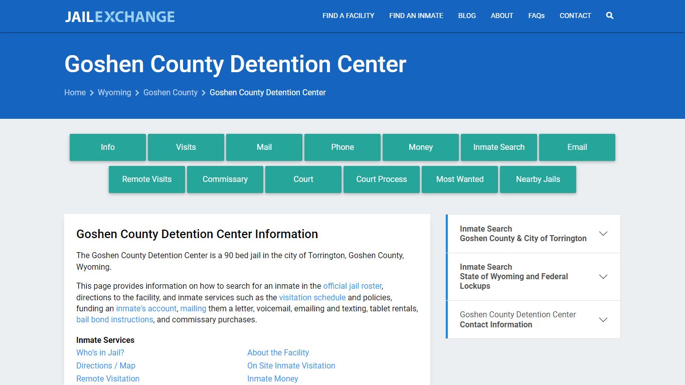 Goshen County Detention Center - Jail Exchange